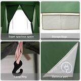  Obiteljski šator s krovom Zelena i Siva 721 x 335 x 212 cm | shoptok.hr