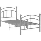  Posteljni okvir siv kovinski 90x200 cm, (20647583) | Shoptok.si