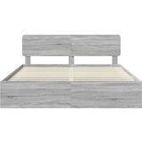  Okvir za krevet s uzglavljem Siva Sonoma 180 x 200 cm | shoptok.hr