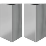  Vrtne sadilice 2kom trokutasta 50x43x75 cm od pocinčanog čelika | shoptok.hr