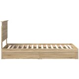  Krevet s od storage Sonoma hrast 90 x 190 cm Konstruirano drvo | shoptok.hr