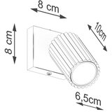  Brilagi - LED zidna spot svetiljka CRESTO 1xGU10/10W/230V crvena | Eponuda.com
