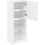 TV ormarić s LED svjetlima bijeli 40,5x30x102 cm | shoptok.hr