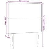  Uzglavlje Sjedinjenog Dizajna Svijetlo Zelena Siva 100 cm Korduroj Tkanina | shoptok.hr