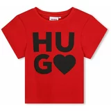 Hugo Otroška kratka majica rdeča barva