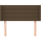  Uzglavlje s ušima tamnosmeđe 103x16x78/88 cm od tkanine | shoptok.hr