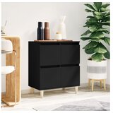  Komoda crna 60 x 35 x 70 cm od konstruiranog drva | shoptok.hr