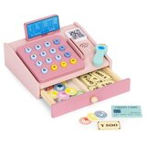 ECO TOYS Lesena blagajna 3 leta+, roza | Shoptok.si