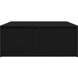vidaXL Kavna mizica s predali črni hrast 100x100x40 cm | Shoptok.si