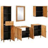 vidaXL Set namještaja za kupaonicu Zidne 5 pcs Smeđa 38 x 33 x 160 cm | shoptok.hr