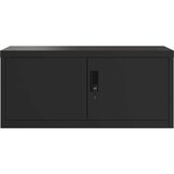 vidaXL Ormarić za spise crni 90 x 40 x 240 cm čelični | shoptok.hr