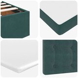 vidaXL okvir kreveta s madraca tamnozeleni 90x200cm baršunasti | shoptok.hr