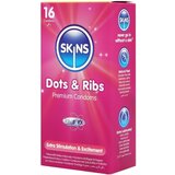 Skins - rebrasti in pikčasti kondomi (16 kosov) Cene