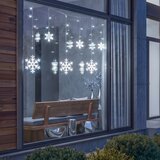 Brilagi LED Božićna zavesa 77xLED/3xAA/USB 3,8m pahuljice hladno bela | Eponuda.com