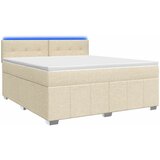 Boxspring krevet s madracem Krem 140 x 200 cm Tkanina | shoptok.hr