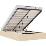vidaXL Otomanski okvir kreveta bez madraca krem 120x200 cm od tkanine | shoptok.hr