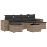 vidaXL 7-dijelni set vrtnih sofa sivi od poliratana | shoptok.hr