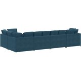  Modularna sofa s jastucima, plava baršunasta | Eponuda.ba