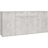  Komoda siva boja betona 160 x 36 x 75 cm od iverice | shoptok.hr