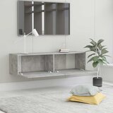 TV ormarić boja betona 120 x 30 x 30 cm od konstruiranog drva | shoptok.hr