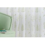 Mendola Fabrics Bela/zelena prosojna zavesa 140x245 cm Caledonia – | Shoptok.si