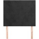  Uzglavlje crno 100x5x118/128 cm baršunasto | Eponuda.com
