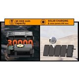  Viking-Power Bank sa LED svetlom, bežičnim punjenjem i solarnim panelom Power Delivery 15W/30000mAh | Eponuda.com