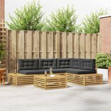  5 Komad Set vanjskih sofa Poliester Bijela | Eponuda.com