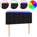  LED uzglavlje crno 90x5x78/88 cm baršunasto | shoptok.hr
