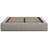 Micadoni Svijetlo sivi tapecirani bračni krevet s prostorom za odlaganje s podnicom 200x200 cm Simon Olivia – | shoptok.hr