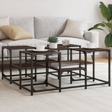 vidaXL Stolić za kavu smeđa boja hrasta 91x91x40 cm konstruirano drvo Cijene