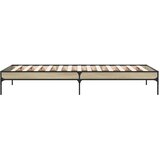  Okvir za krevet boja hrasta 100x200cm konstruirano drvo i metal Smeđa 100 x 200 cm | shoptok.hr