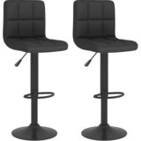 Furnova Barski stolčki 2 kosa črno blago, (21948840) | Shoptok.si
