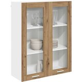 vidaXL Viseča omarica s polico Riga Umetni hrast 80 x 31 x 100 cm | Shoptok.si