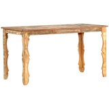  Blagovaonski stol od masivnog obnovljenog drva 140 x 70 x 76 cm - 140 x 70 x 76 cm 1 | shoptok.hr