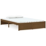 vidaXL Posteljni okvir medeno rjav iz trdnega lesa 120x190 cm 4FT, (20643432) Cene