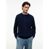 Tommy Jeans Puloverji Tjm Reg Cable Knit S Modra Cene