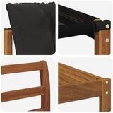  Set vanjskih sofa 5 kom. Prirodna i crna | shoptok.hr