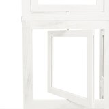  Sobna pregrada s 4 panela bijela od masivnog drva paulovnije 40 x 160 cm | shoptok.hr