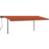  Automatska tenda na uvlačenje 6 x 3 m narančasto-smeđa | shoptok.hr
