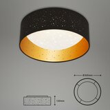BRILO 3482-015 - LED plafonsko svetlo MAILA STARRY LED/12W/230V crna/zlatna | Eponuda.com