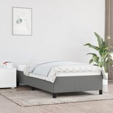 Okvir za krevet bez madraca tamnosivi 90x190 cm od tkanine | shoptok.hr