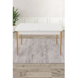Hanah home trpezarijski sto na razvlačenje Elf, 132 × 80 cm (razvučen 170 cm), bela ploča, noge u prirodnoj boji drveta | Eponuda.com