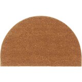 vidaXL Otirač prirodni poluokrugli 50x80cm čupavi od kokosovih vlakana | shoptok.hr