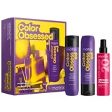 Matrix Color Obsessed Set šampon Color Obsessed Shampoo 300 ml + balzam Color Obsessed Conditioner 300 ml + nega brez izpiranja za lase Miracle Creator 190 ml za ženske