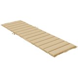  Jastuk za ležaljku prošarani bež 200 x 50 x 4 cm od tkanine | shoptok.hr