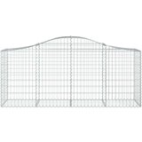 vidaXL Lučne gabionske košare 5 kom 200x50x80/100 cm pocinčano željezo | shoptok.hr
