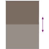 Rolo zavjesa za zamračivanje boje kave 90x175 cm Širina tkanine 85,7 cm Poliester | shoptok.hr