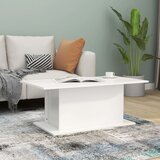 vidaXL Klubska mizica bela 102x55,5x40 cm iverna plošča Cene