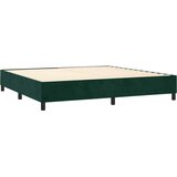  Krevet s oprugama i madracem tamnozeleni 200x200 cm baršunasti | shoptok.hr
